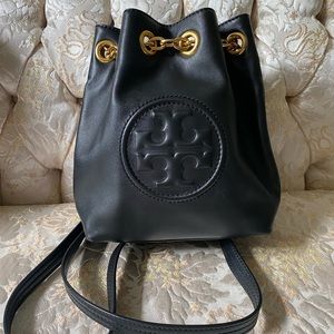 Tory Burch mini black backpack purse